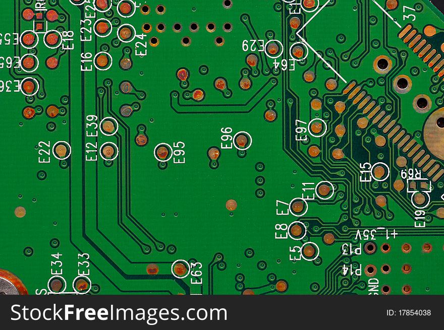 Macro image of circuit board. Macro image of circuit board