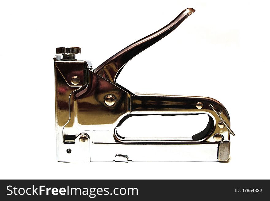 Photo of the Furniture stapler on white background