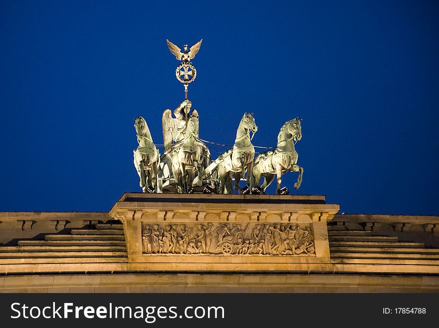 Berlin, brandeburg gate simbol of the european city