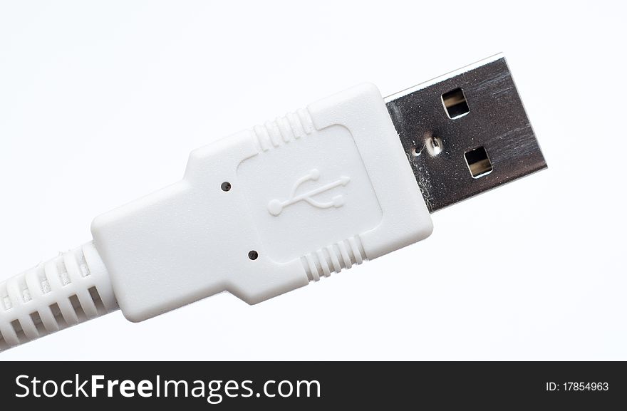 An image of usb plug. An image of usb plug