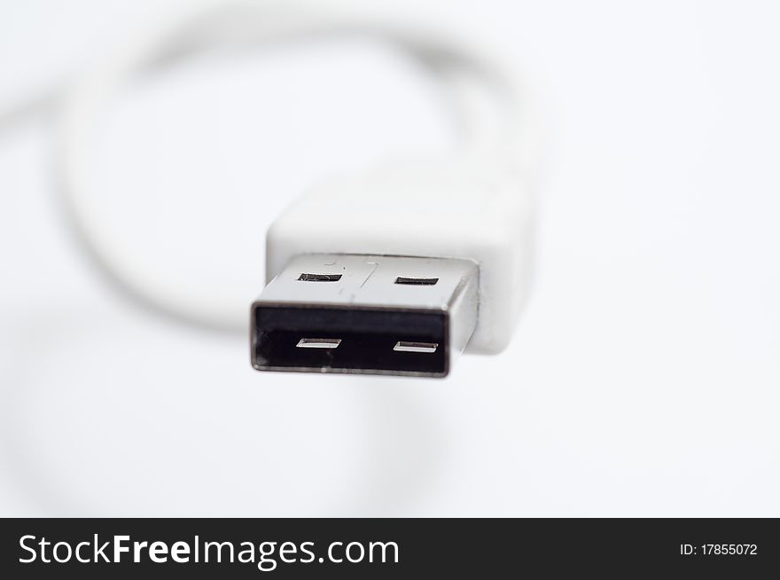 An image of usb plug. An image of usb plug