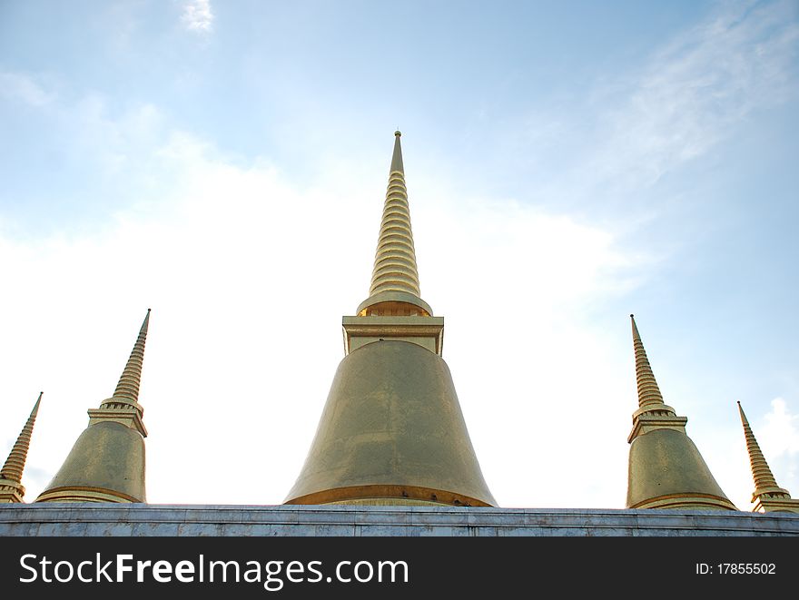 Five Golden Temple in Thailand