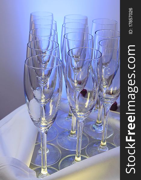 Empty Champagne Glasses