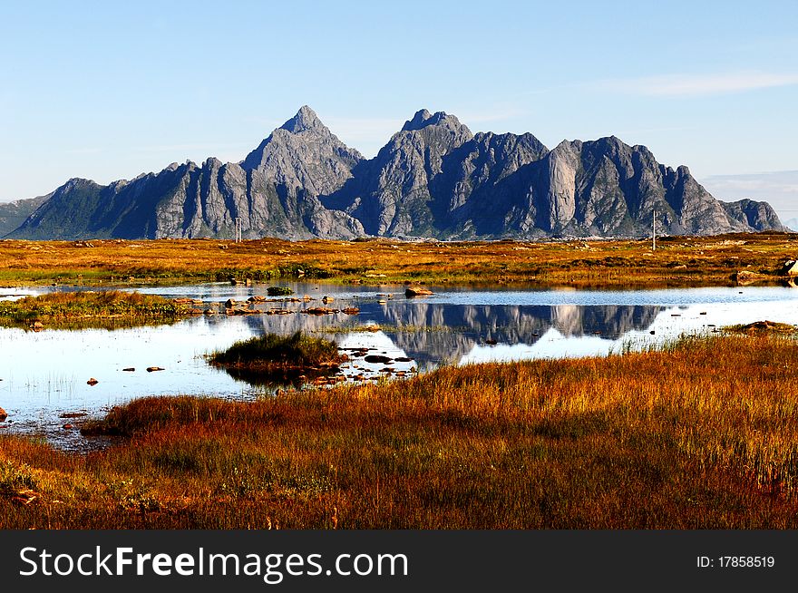 A quiet place in the nature in a european northern country