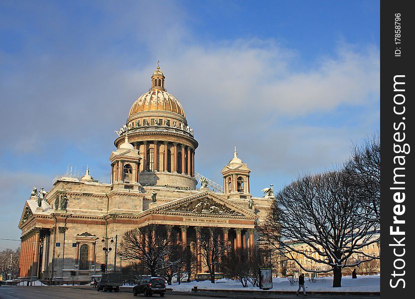 Saint Isaac’s cathedral  in Saint-Petersburg, Russia