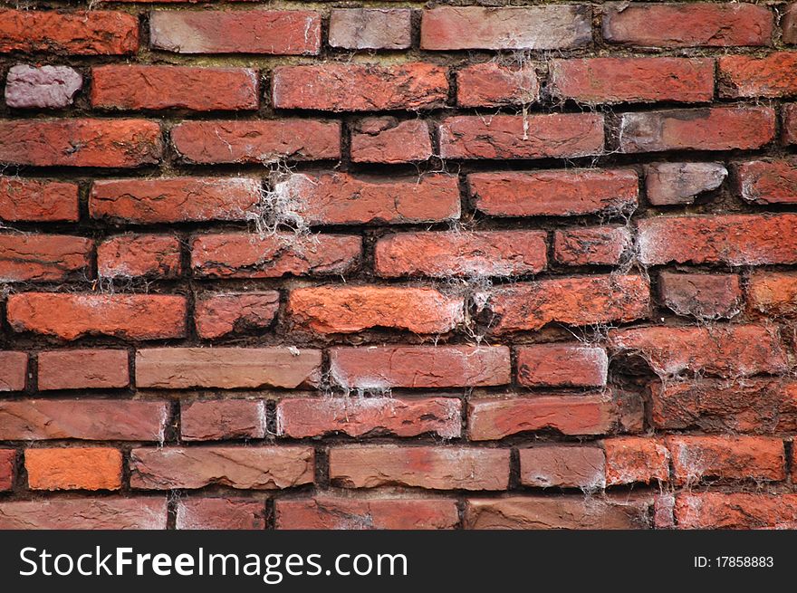 An old wall with bricks