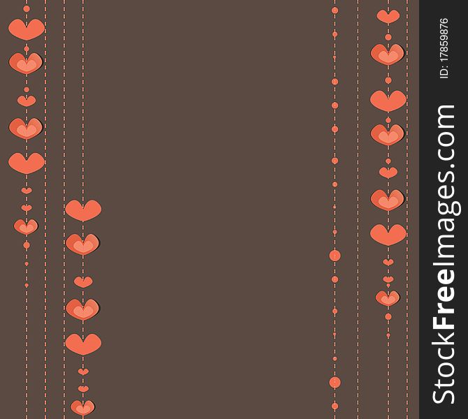 Background  with Hearts for you.  Vector illustration. Background  with Hearts for you.  Vector illustration