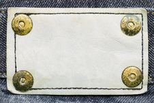 Blank Leather Label Royalty Free Stock Photo Blank Leather Label Royalty Free Stock Photo