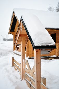 Wooden Entrance, Log Home Stock Photography Wooden Entrance, Log Home Stock Photography