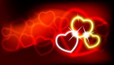 Shiny Vector Hearts Royalty Free Stock Photography Shiny Vector Hearts Royalty Free Stock Photography