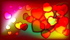 Shiny Vector Hearts Royalty Free Stock Photography Shiny Vector Hearts Royalty Free Stock Photography