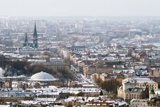 Winter View Of Lviv, Ukraine Stock Images Winter View Of Lviv, Ukraine Stock Images