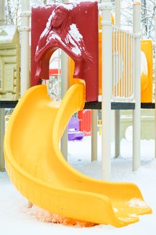 Playground Under Snow Royalty Free Stock Photo Playground Under Snow Royalty Free Stock Photo