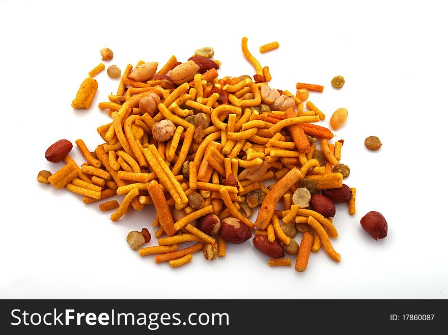 Bombay mix is an tasy typical party snack.