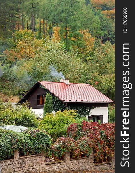 Beautiful chalet in Karlstejn, Czech Republic.