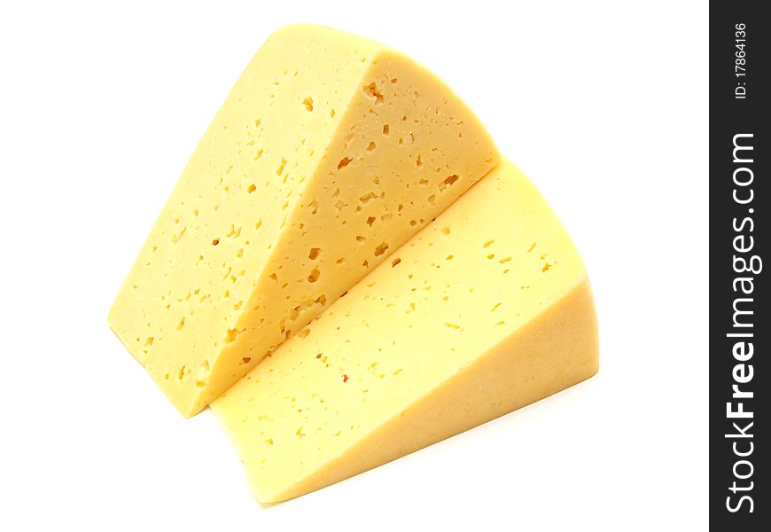 A piece of Swiss cheese