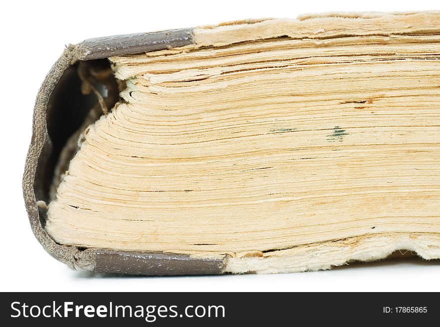 Ancient Book Isolated On White Background