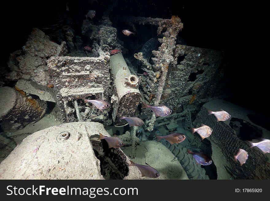 Inside look of a truck on the SS Thistlegorm.