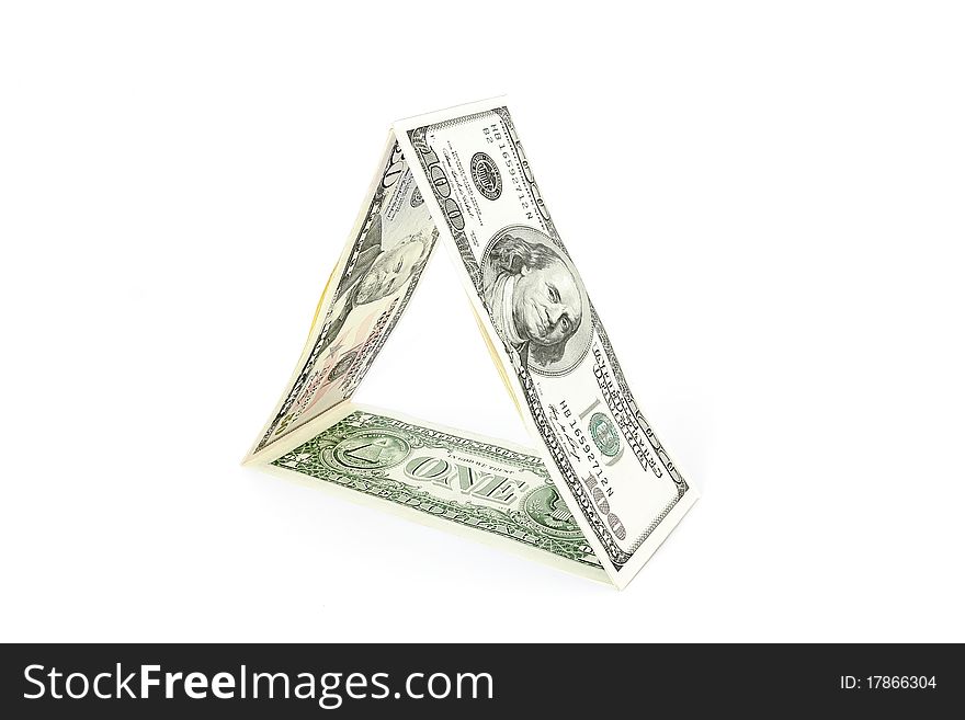 Financial pyramid in which basis only one dollar. Financial pyramid in which basis only one dollar