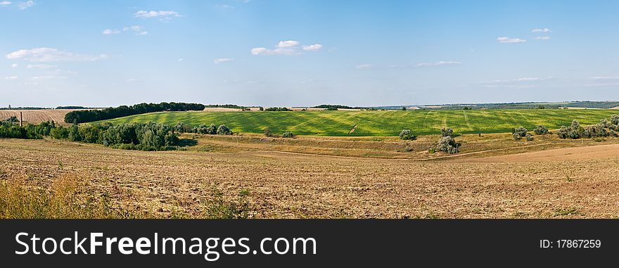 Pano Of Rural Landscape