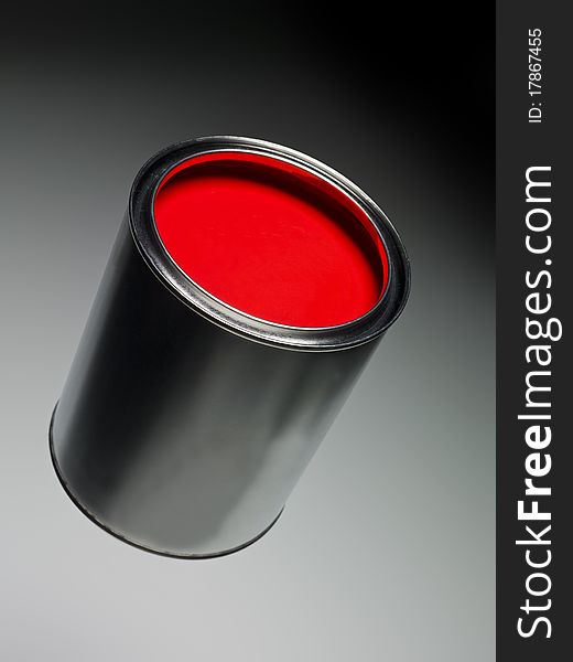 Red Paint Can