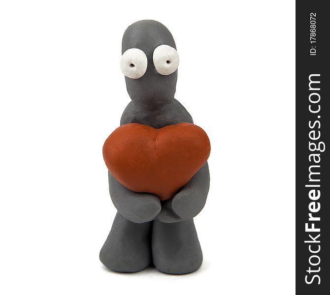 Plasticine Man With Heart