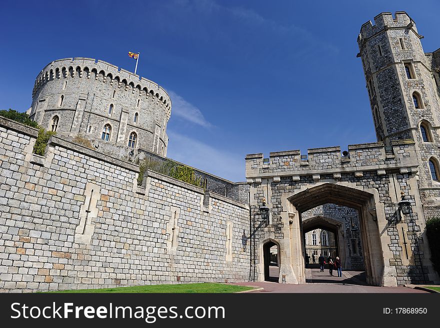 Windsor Castle on a bright day