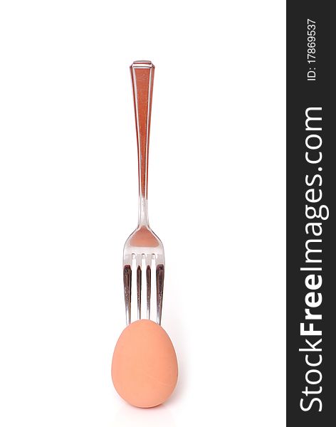 Fork stuck in egg isolated