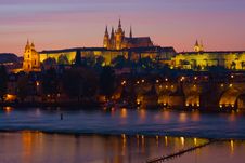 Night Prague Royalty Free Stock Photo Night Prague Royalty Free Stock Photo