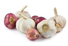 Garlic And Red Shallot Stock Photography Garlic And Red Shallot Stock Photography