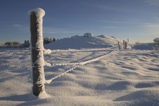 Snow Cover Fence Stock Photography Snow Cover Fence Stock Photography