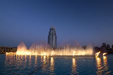Dubai Fountain Royalty Free Stock Image Dubai Fountain Royalty Free Stock Image