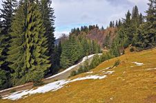 High Road In Snowy Mountains Stock Images High Road In Snowy Mountains Stock Images