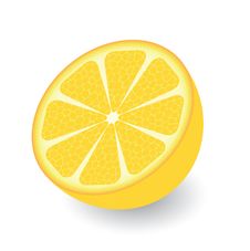 Orange Half, Vector Royalty Free Stock Photo Orange Half, Vector Royalty Free Stock Photo