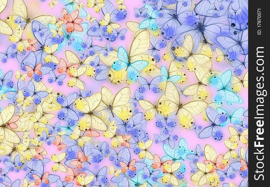 Beautiful butterfly abstract texture background
