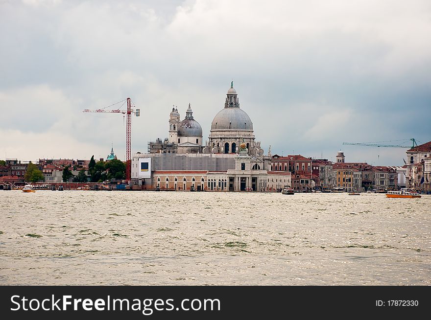 Panoramic view at the lagoon in Venice, Italy
