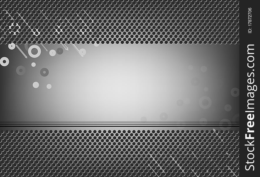 Metal abstract grey perforated background. Metal abstract grey perforated background