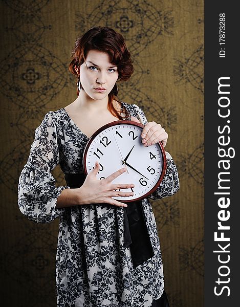 Woman With Clock