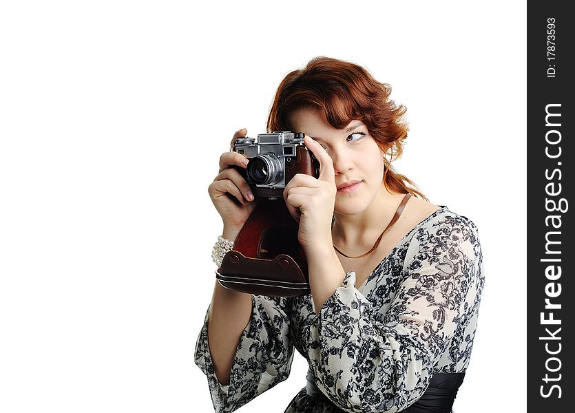 An image of a nice woman with a camera