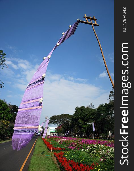 Tradition flag of Chiangmai in Thailand. Tradition flag of Chiangmai in Thailand