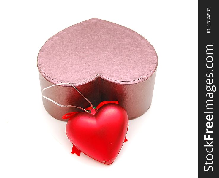 Heart shaped gift box