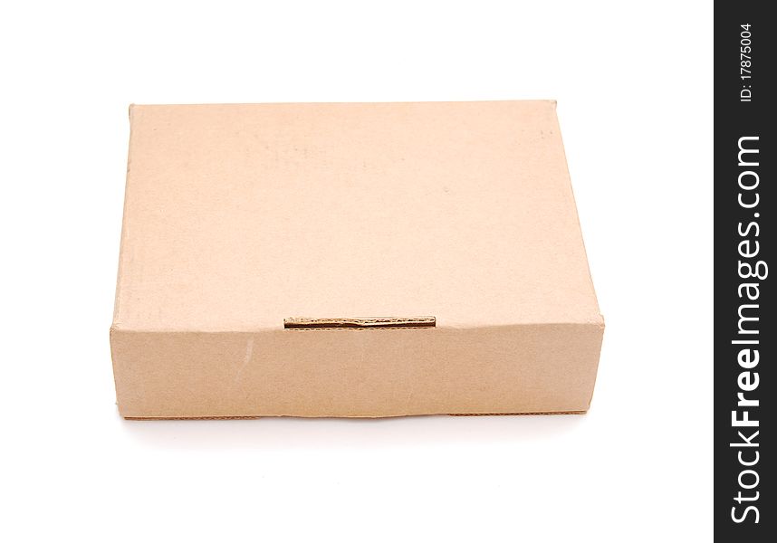 Carton box isolated on white
