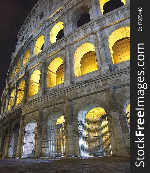 Coliseum at the night, Italy, Roma