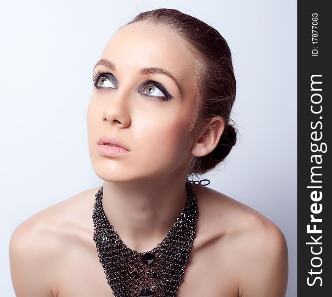 Glamorous portrait of young girl