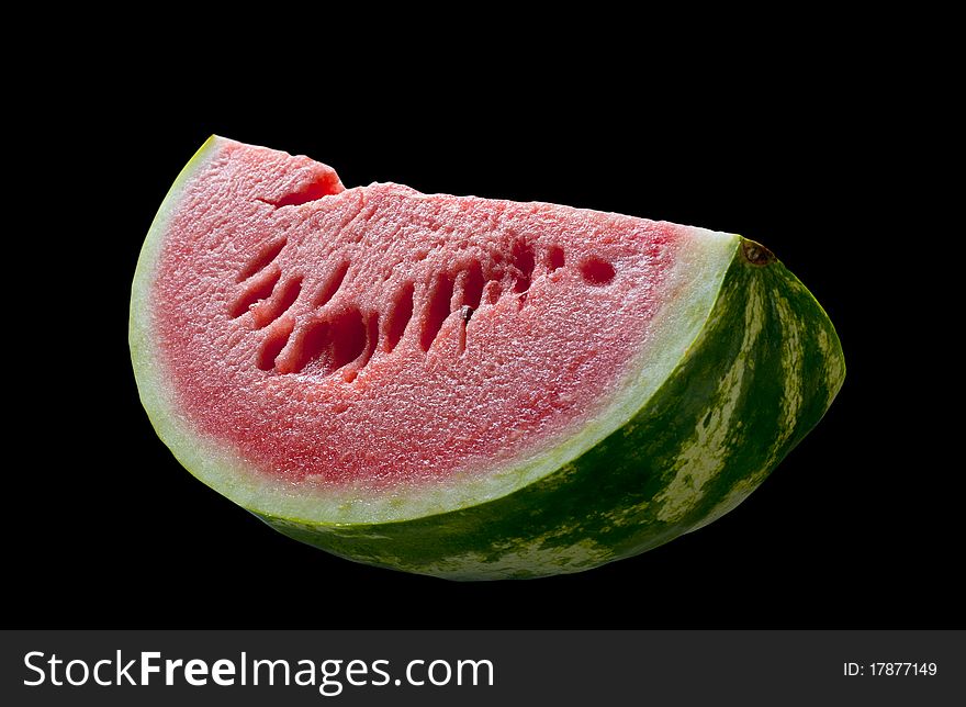 Water melon isolated on black, clipping path. Water melon isolated on black, clipping path.