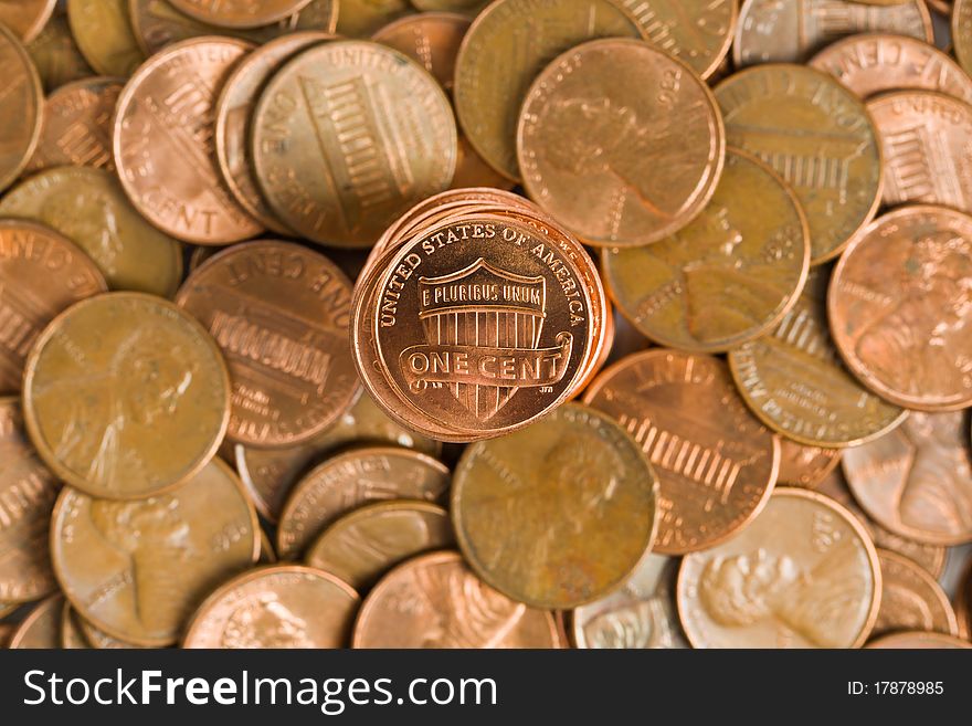 Stacked Pennies
