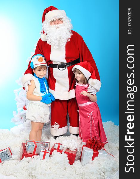 Children with santa