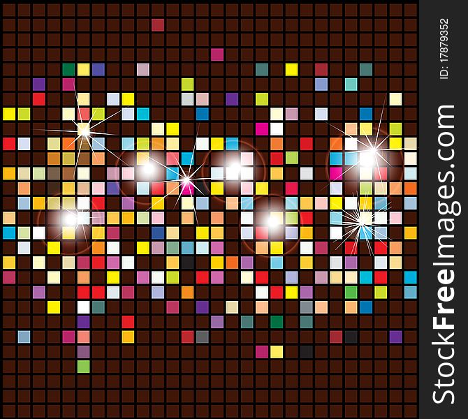 Abstract square mosaic.Vector background