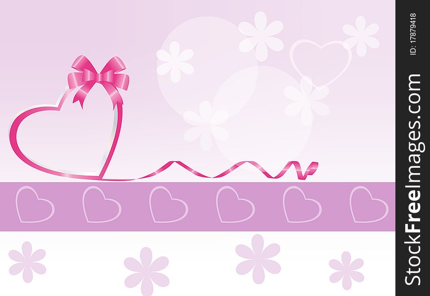 Background with hearts.Vector background