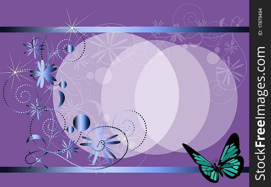 Background With The Butterfly